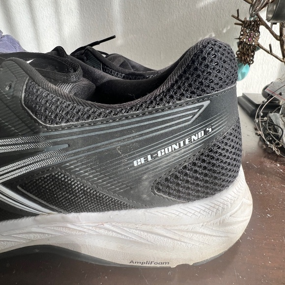 Asics Gel Contend 5 , 11.5 Black/ White - Picture 4 of 8